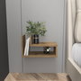 Hanah Home Lara Mesita de Noche Oud Oak